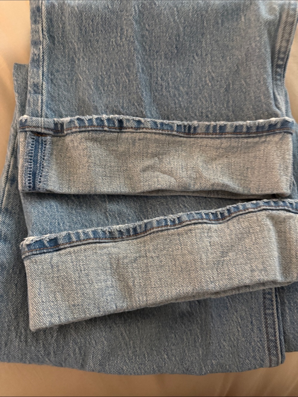 Abercrombie & Fitch Light Wash Wide Leg Jeans - Picture 5 of 7